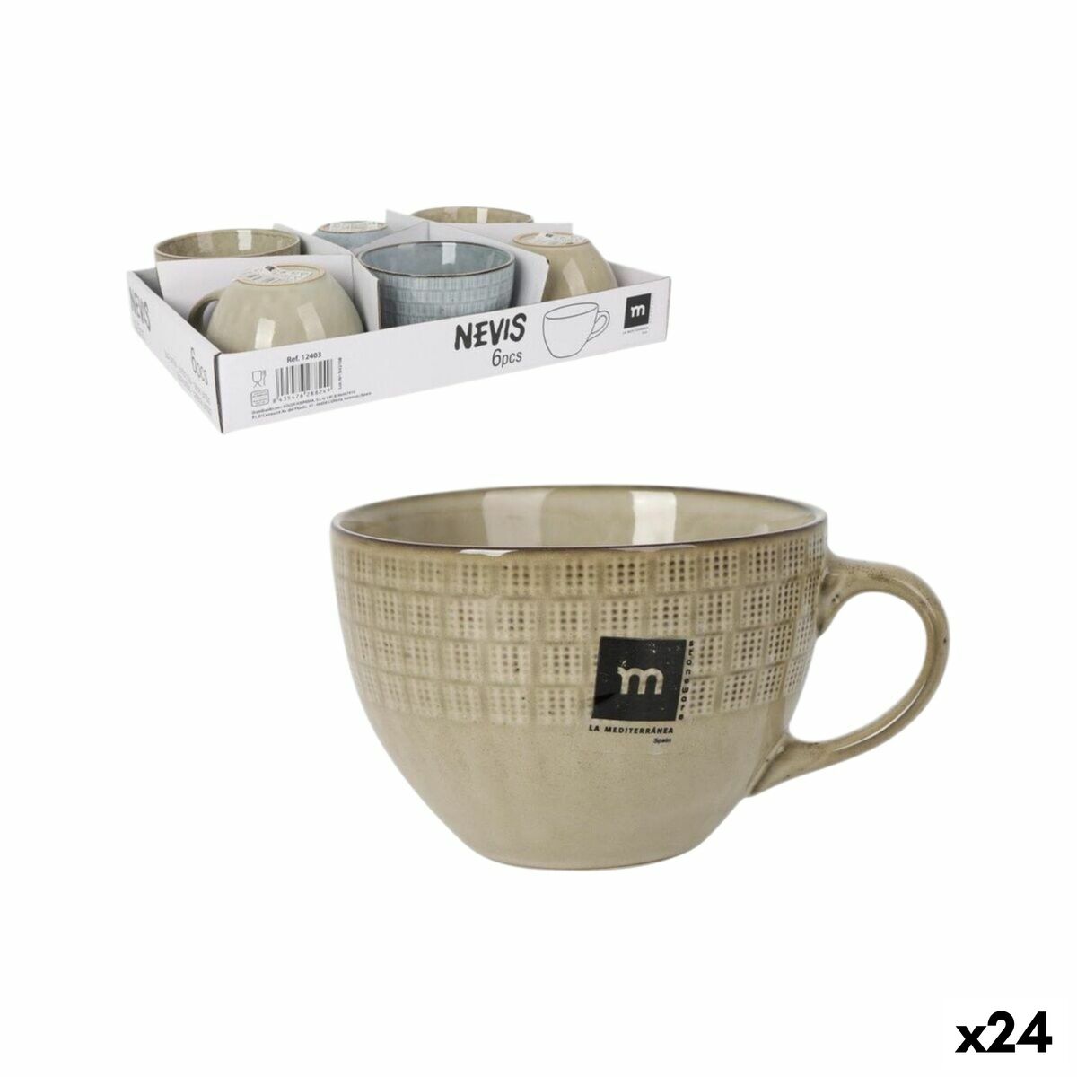Tazza La Mediterránea Nevis 425 ml (24 Unità)