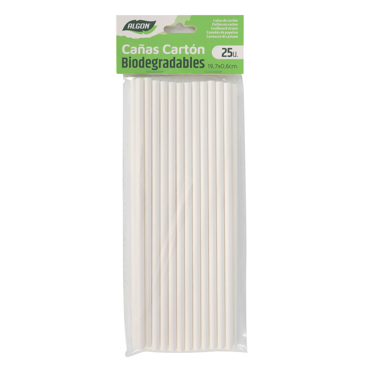 Cannuccia Riutilizzabile Algon 19,7 x 0,6 cm 25 Pezzi 24 Unità - Image 3