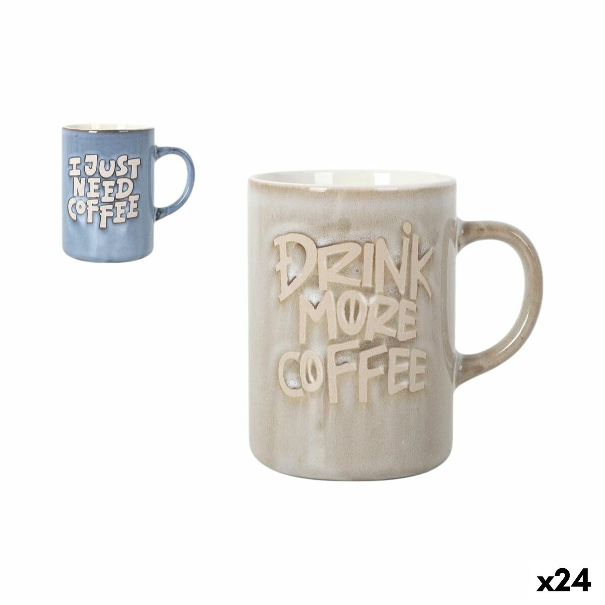 Tazza Mug La Mediterránea Needs 450 ml (24 Unità)