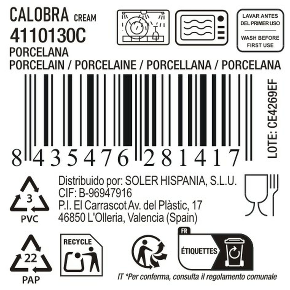 Tazza Mug La Mediterránea Calobra 350 ml (36 Unità) - Image 3