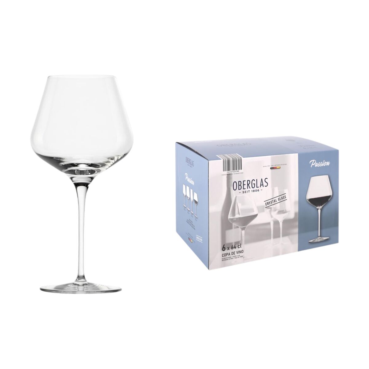Set di calici da vino Inde Passion 640 ml 6 Pezzi