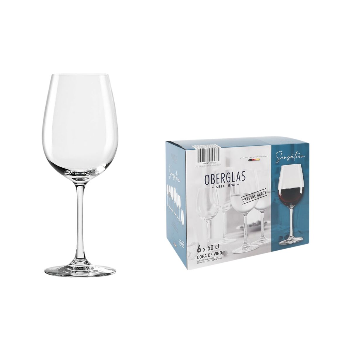 Set di calici da vino Inde Sensation 500 ml 6 Pezzi