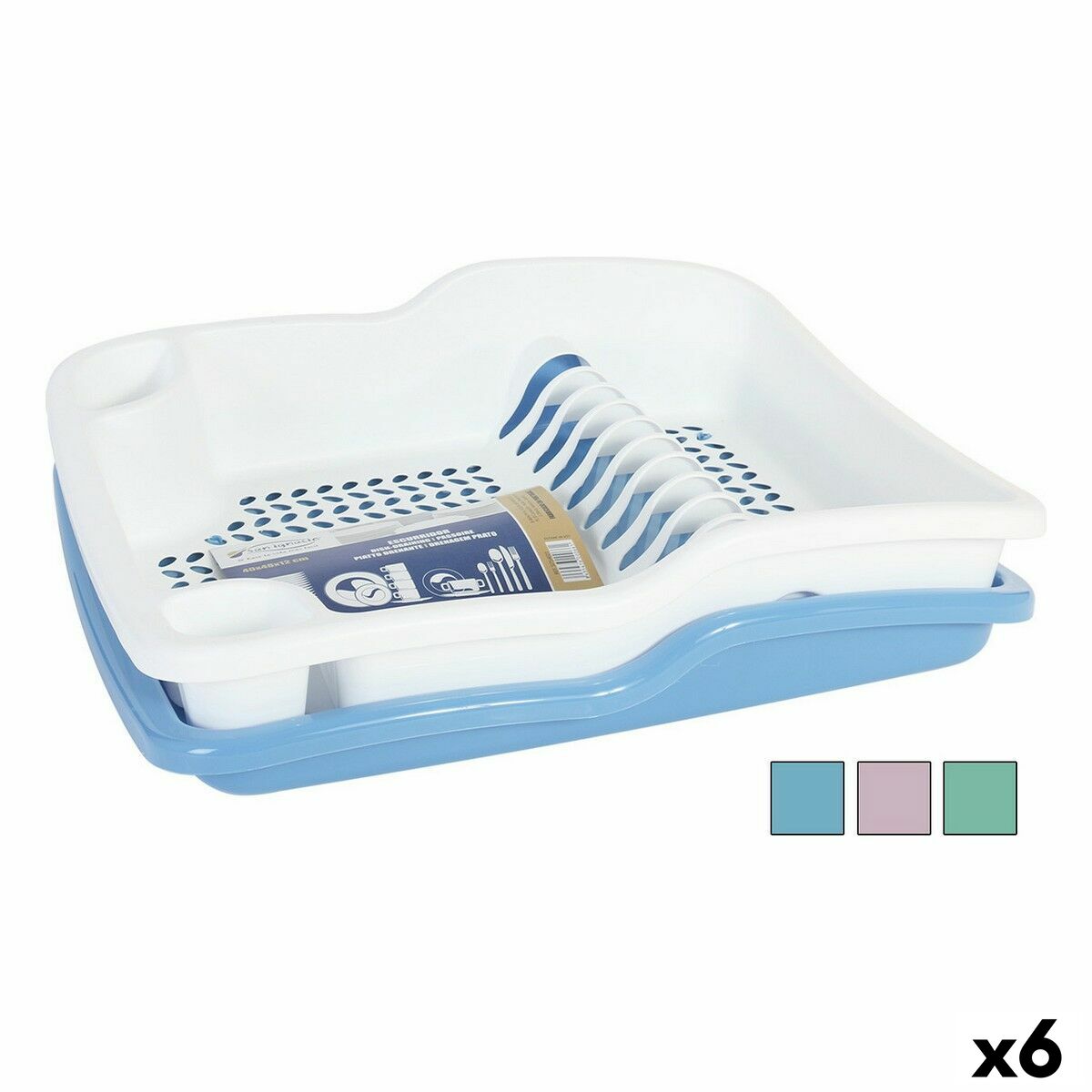 Scolapiatti da Lavandino Dem 48 x 40 x 12 cm (6 Unità)