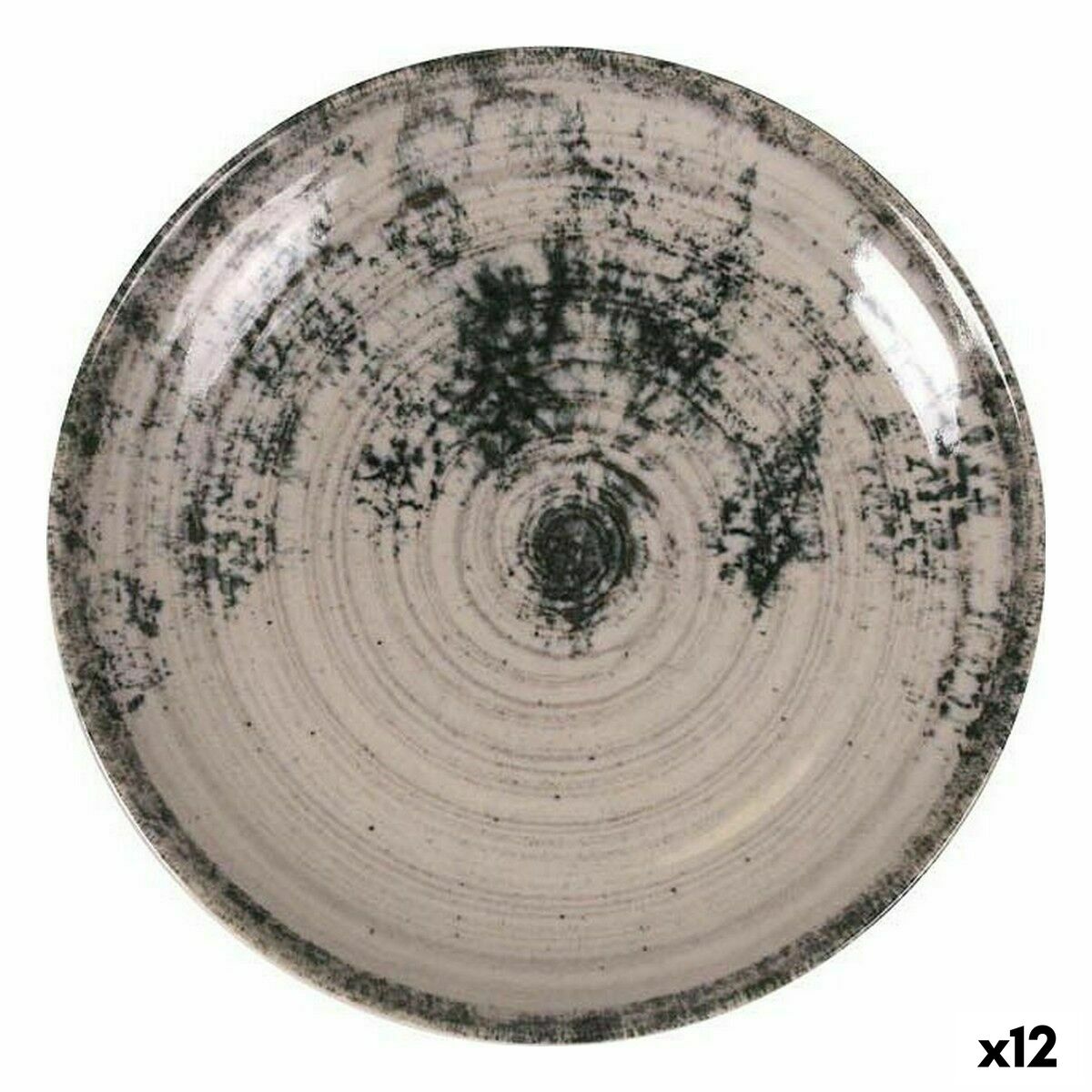 Piatto per Dolce La Mediterránea Aspe Grigio Ø 19,8 x 2,7 cm (12 Unità)