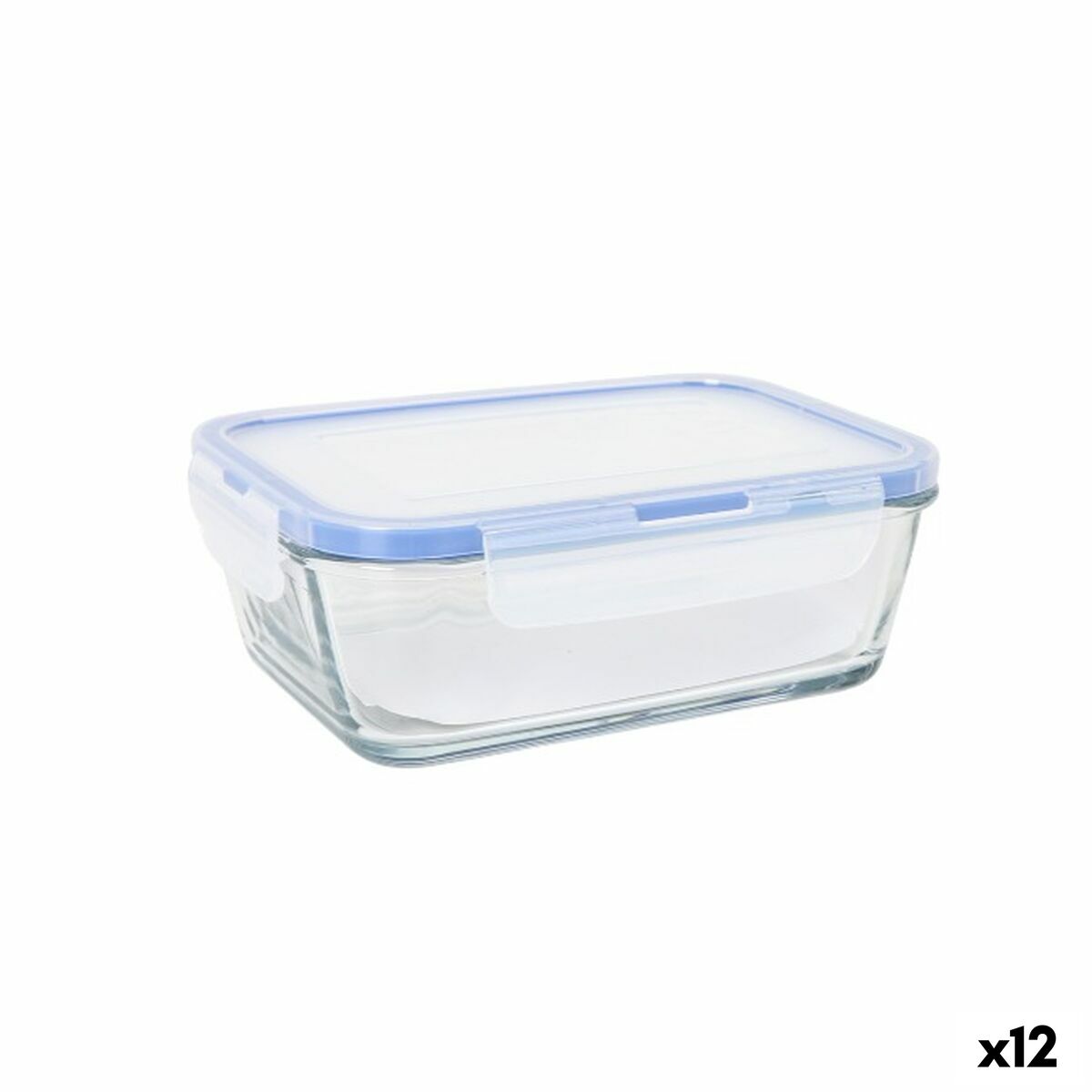 Porta pranzo Ermetico LAV Grigio Trasparente 0,8 L (12 Unità)