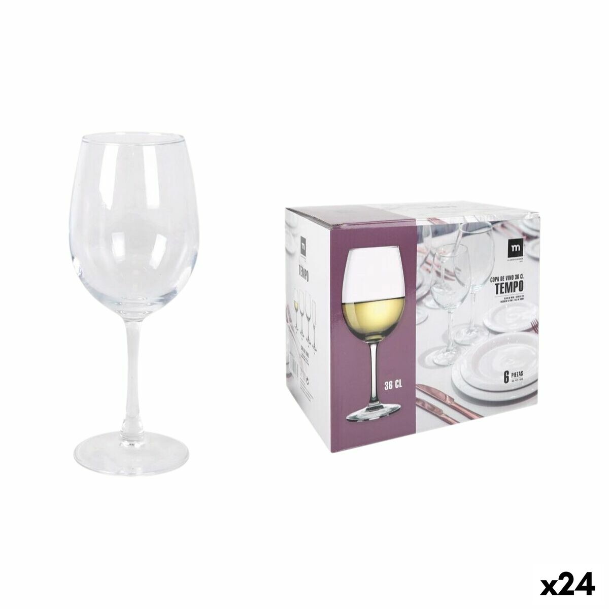 Calice per vino La Mediterránea Tempo (24 Unità)
