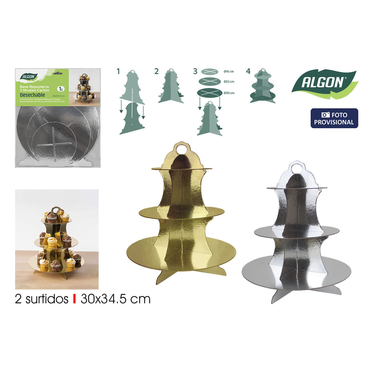 Vassoio per aperitivi Algon 30 cm (24 Unità) - Image 4