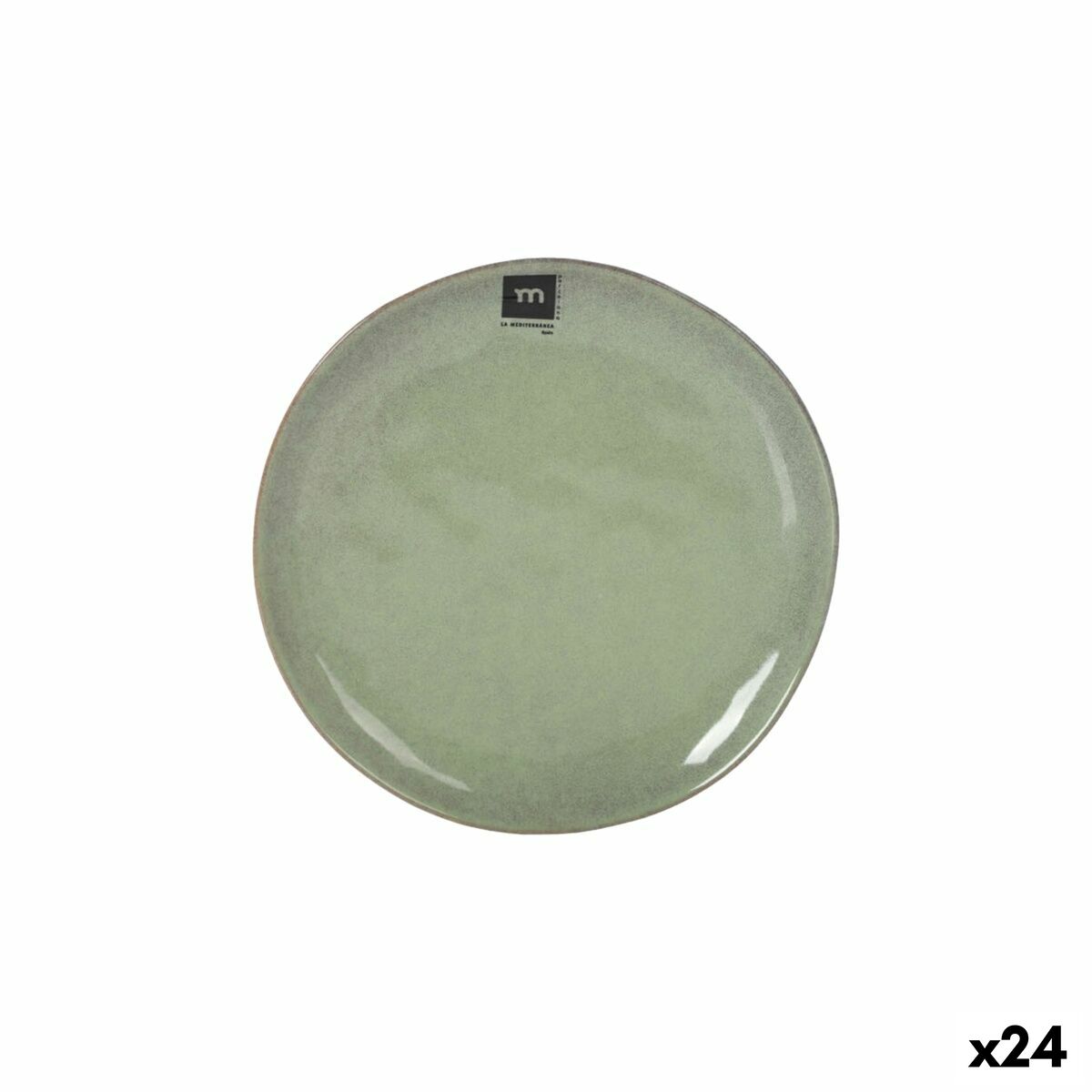 Piatto da pranzo La Mediterránea Macarella green Ø 20,5 cm (24 Unità)