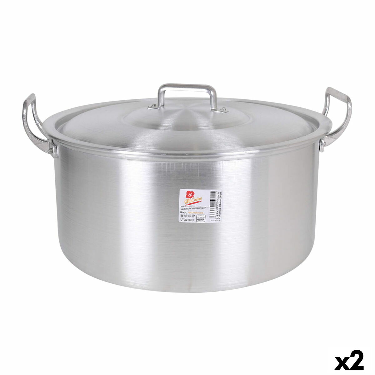 Casseruola con coperchio 44 x 39 x 21 cm (2 Unità)