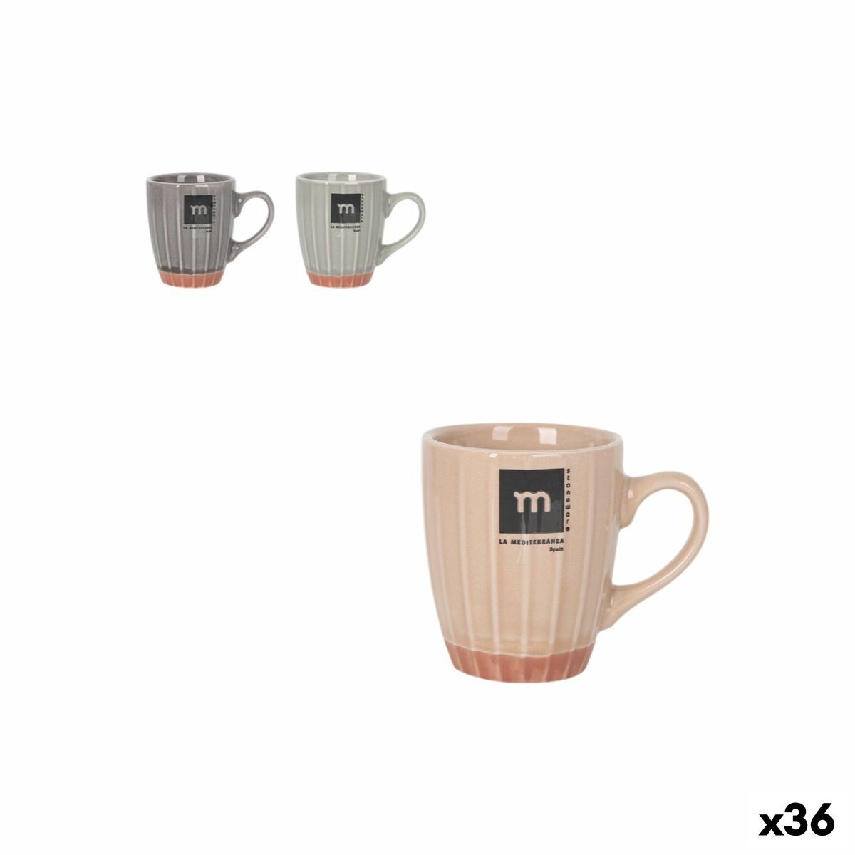 Tazza di caffè e tè La Mediterránea Melody 90 ml (36 Unità)