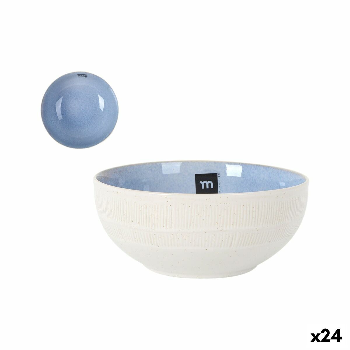Ciotola La Mediterránea Calobra Azzurro Ø 15,5 cm (24 Unità)