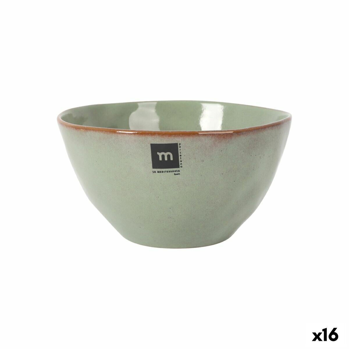 Ciotola La Mediterránea Macarella green Ø 18 cm 1,3 L (16 Unità)