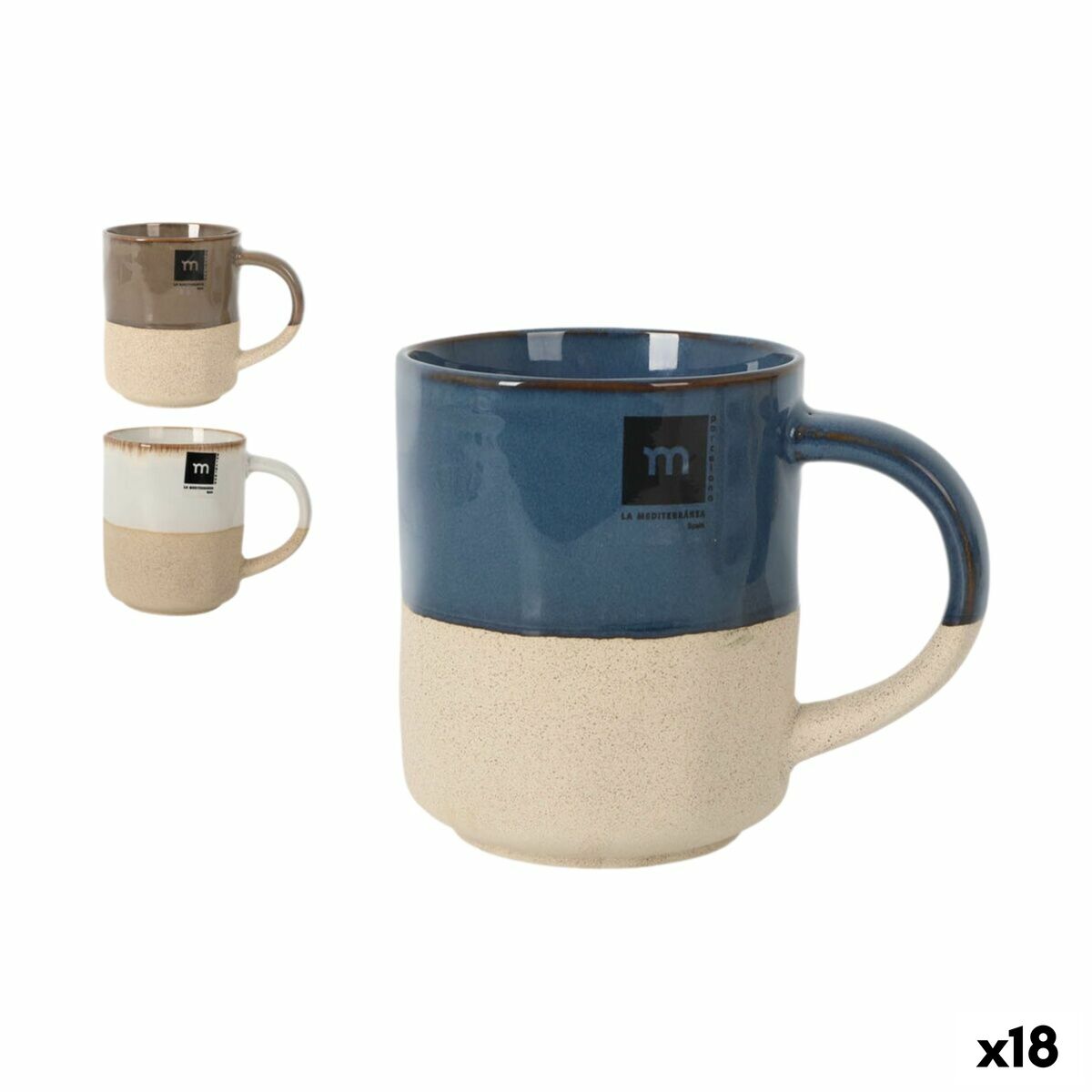 Tazza Mug La Mediterránea Skyline 450 ml (18 Unità)