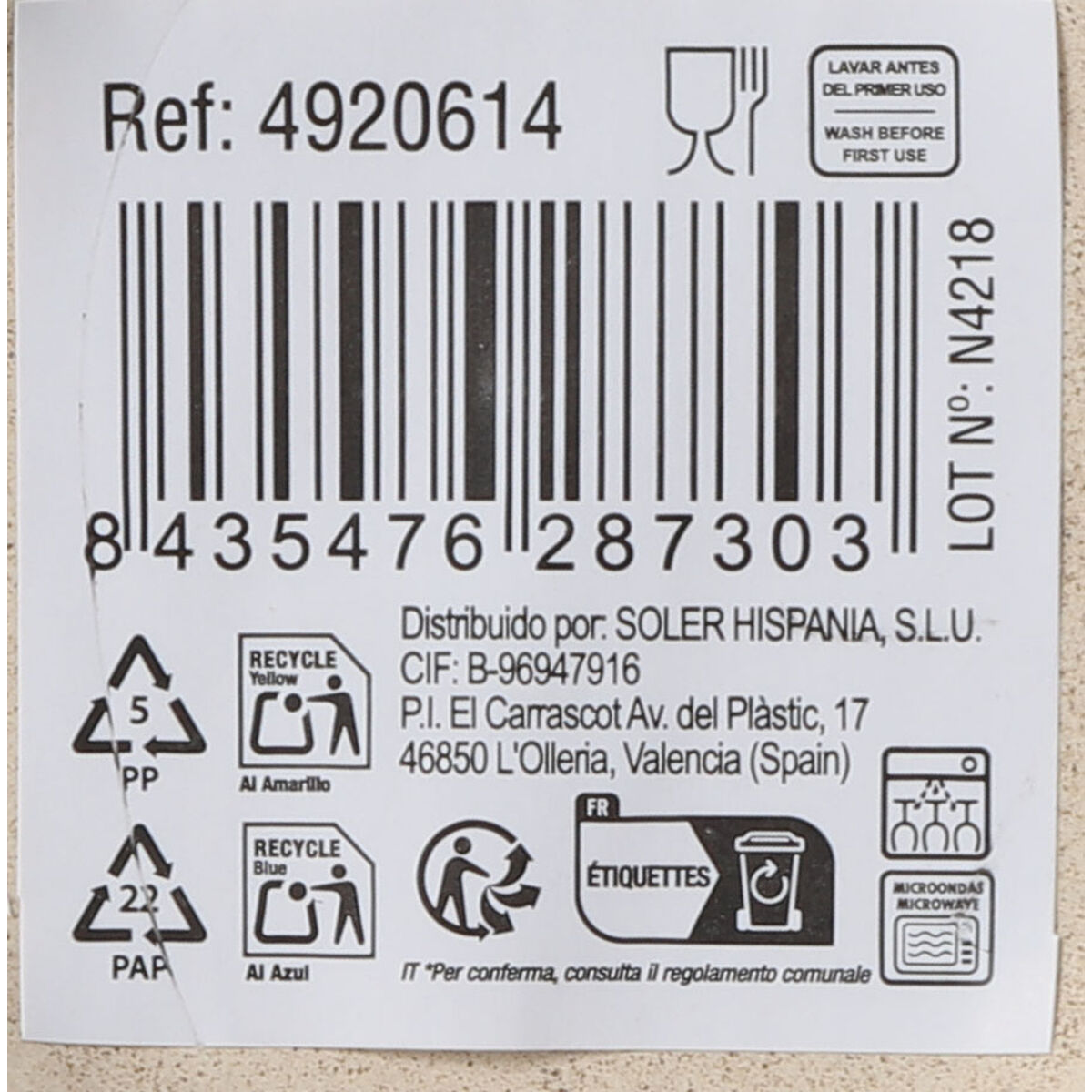 Tazza Mug La Mediterránea Skyline 450 ml (18 Unità) - Image 3