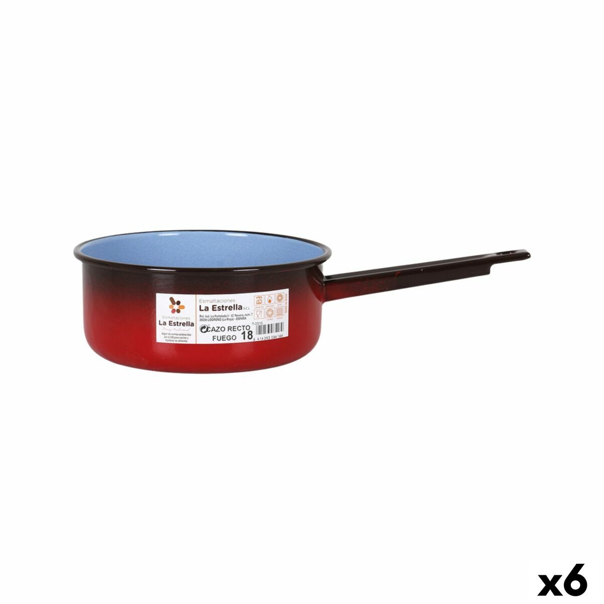 Paiolo La Estrella Fuego 2,2 L 34,5 x 19,5 x 10 cm (6 Unità)