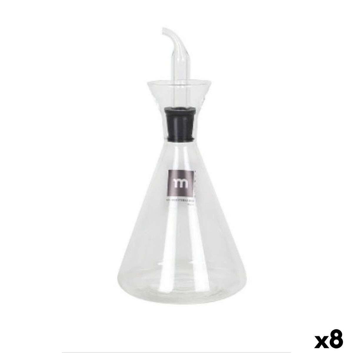 Oliera La Mediterránea Trasparente Vetro Borosilicato 250 ml (8 Unità)