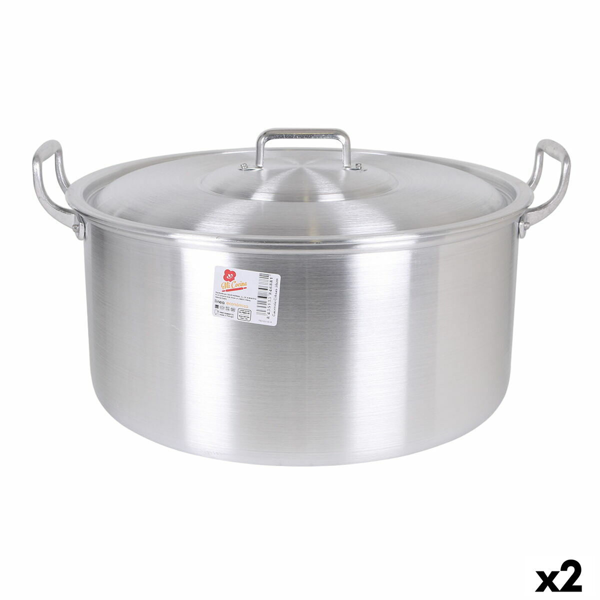 Casseruola con coperchio 45 x 39 x 22 cm (2 Unità)