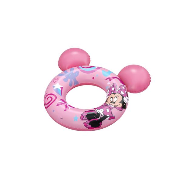 Bestway Galleggiante Disney Minnie Mouse Con Orecchie 74x76 cm +3 a 6 Anni Piscina e Spiaggia 09111