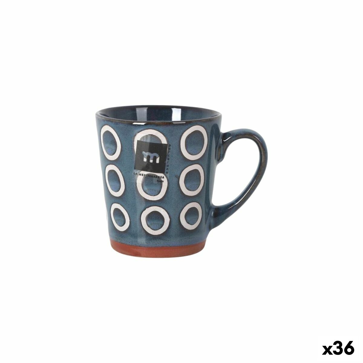 Tazza Mug La Mediterránea Almudena Azzurro 200 ml (36 Unità)