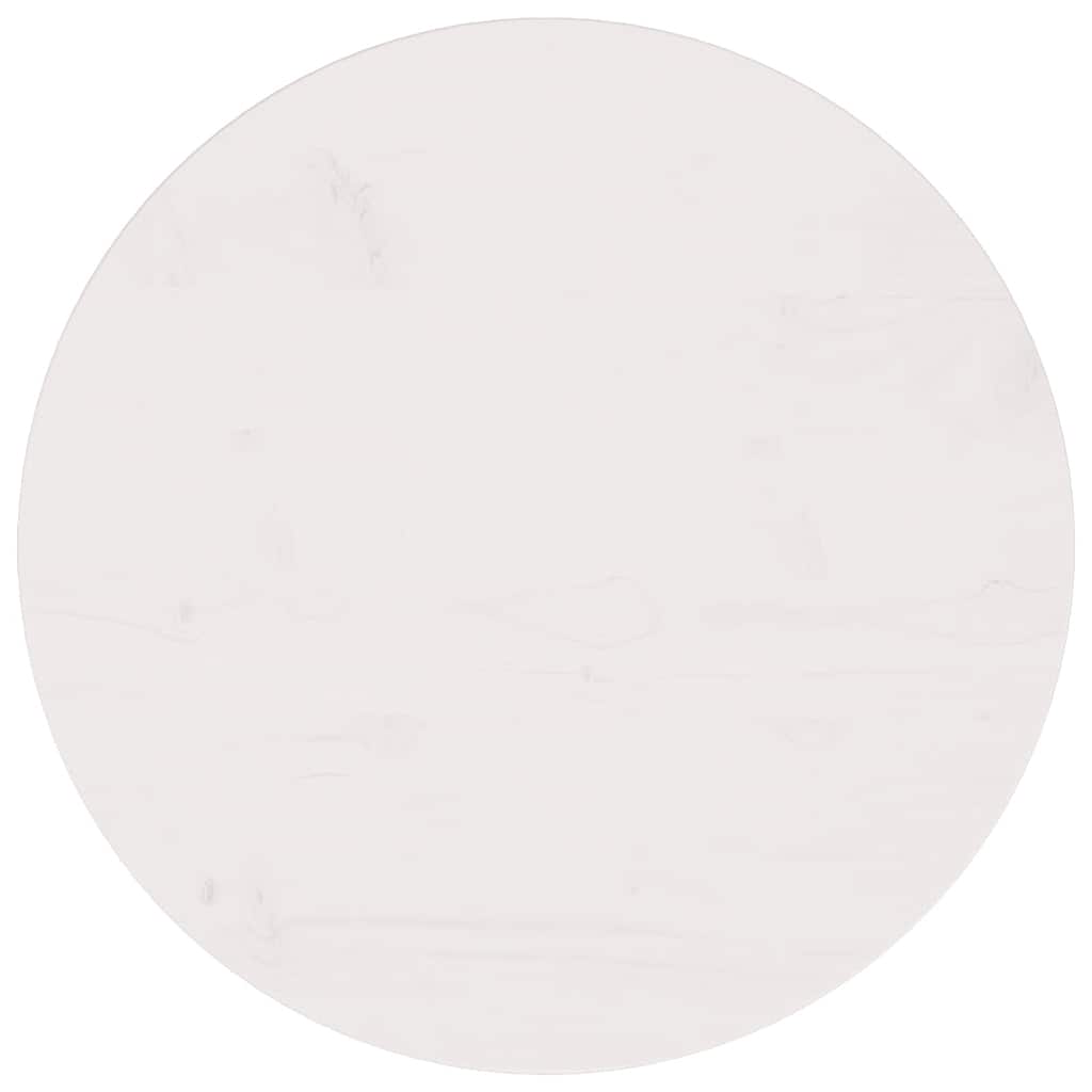 vidaXL Superficie de mesa madera maciza de pino blanco Ø50x2,5 cm