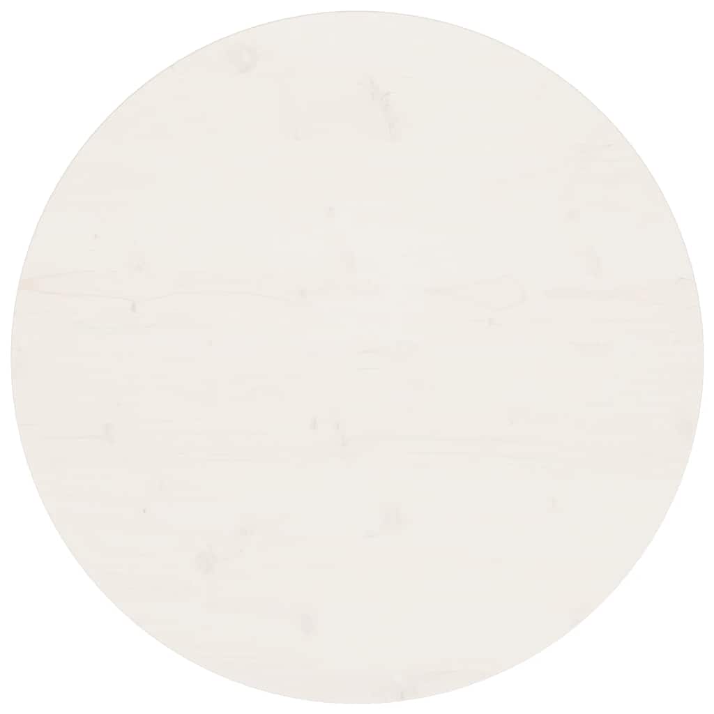 vidaXL Superficie de mesa madera maciza de pino blanco Ø70x2,5 cm