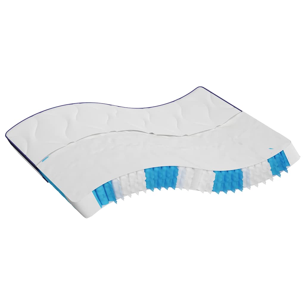 vidaXL Matelas à ressorts ensachés dureté moyenne 200x200 cm