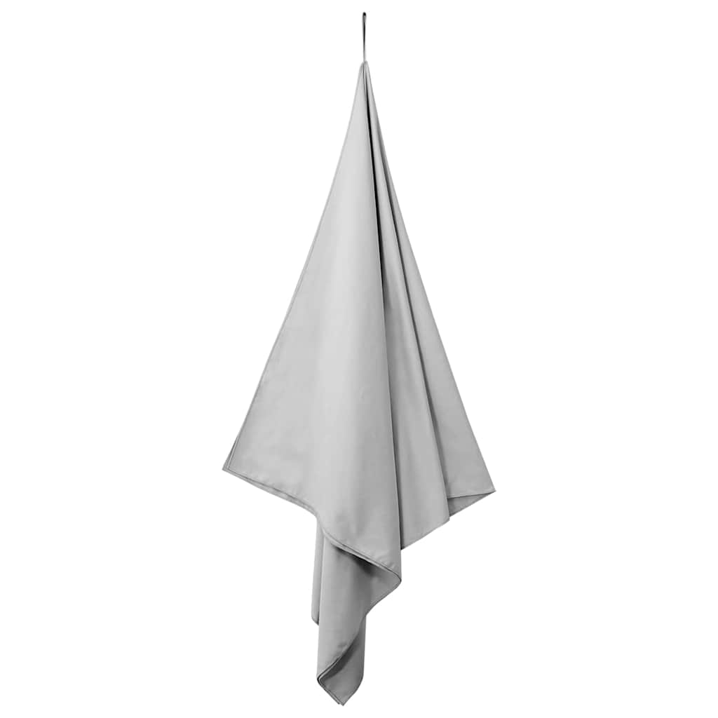 vidaXL Serviettes de sport 2 pcs Gris 200 x 100 cm - Image 3