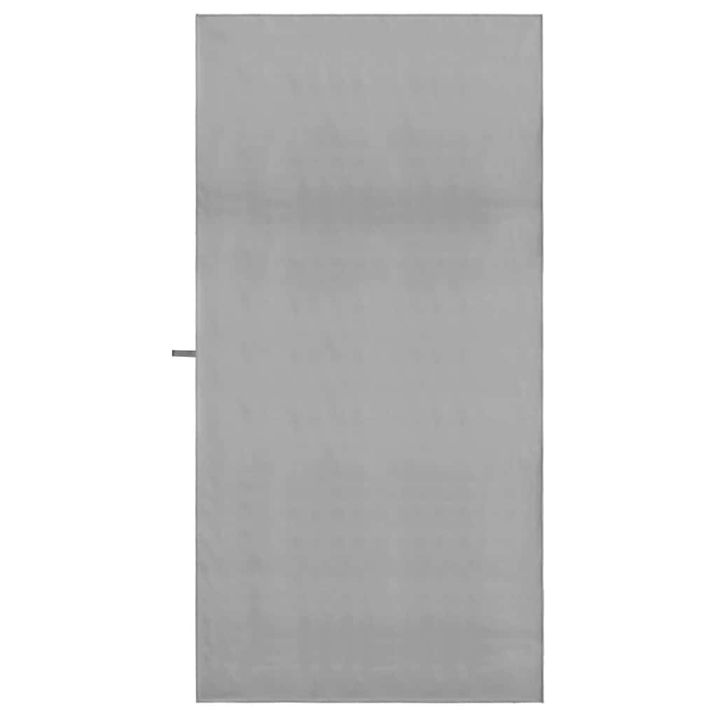 vidaXL Serviettes de sport 2 pcs Gris foncé 200 x 100 cm - Image 4
