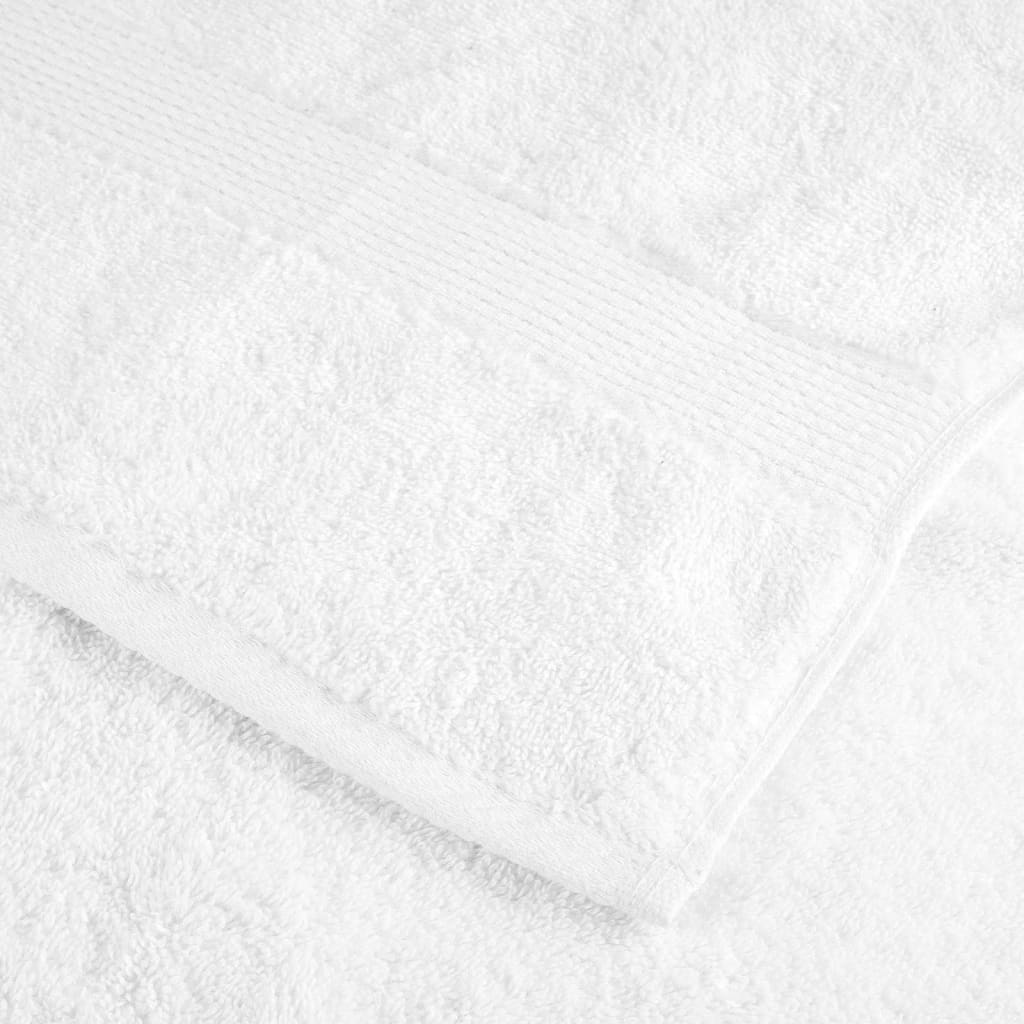 vidaXL Serviettes de douche de qualité supérieure SOLUND 4 pcs blanc - Image 6