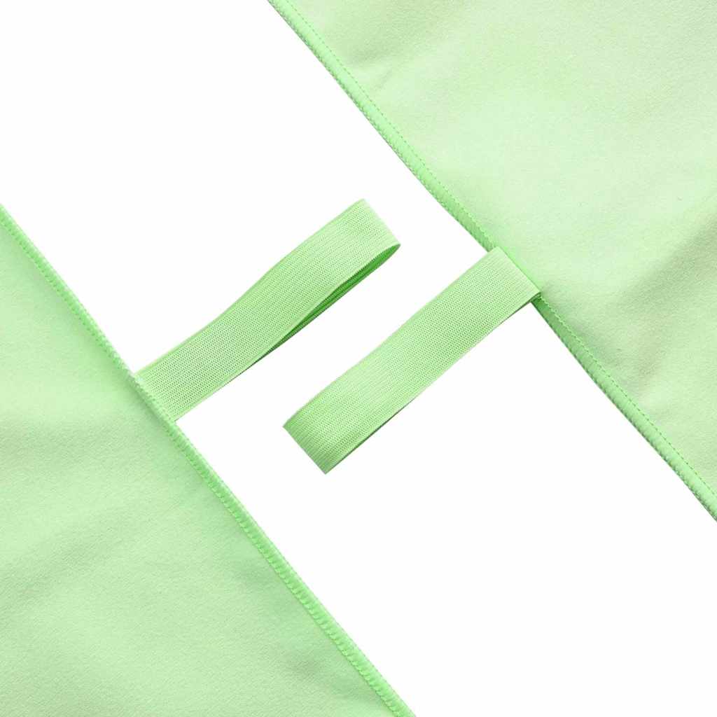 vidaXL Serviettes de sport 2 pcs Vert 200 x 100 cm - Image 5