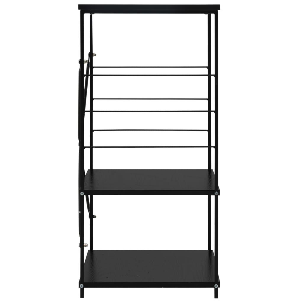 vidaXL Armoire à four à micro-ondes Noir 60x39,6x79,5 cm - Image 4