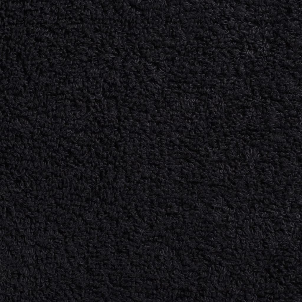 vidaXL Serviettes d'invité de qualité supérieure SOLUND 10 pcs noir - Image 5