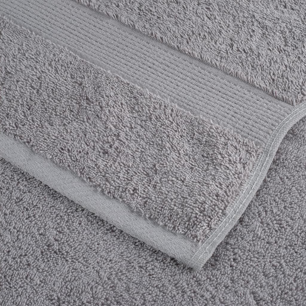 vidaXL Serviettes de douche de qualité supérieure SOLUND 4 pcs gris - Image 6