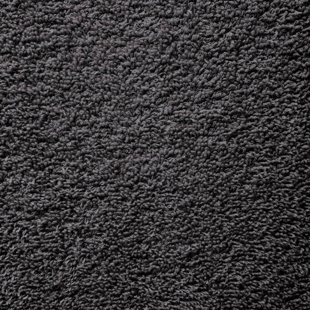 vidaXL Serviettes de douche de qualité sup. SOLUND 2 pcs anthracite - Image 5
