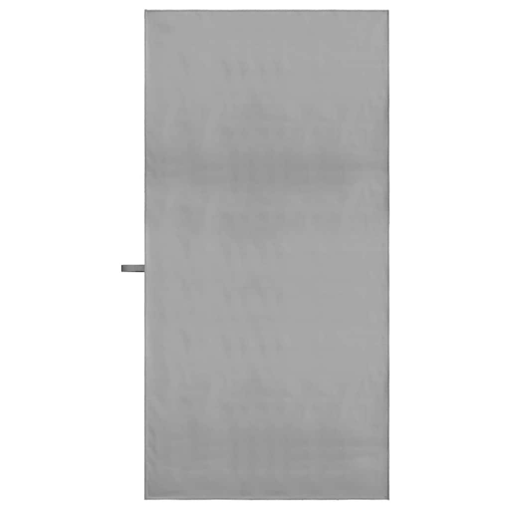 vidaXL Serviettes de sport 2 pcs Gris foncé 140 x 70 cm - Image 4