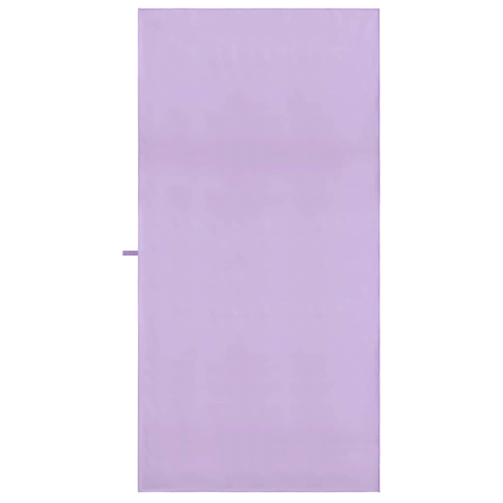 vidaXL Serviettes de sport 2 pcs Violet 180 x 90 cm - Image 4