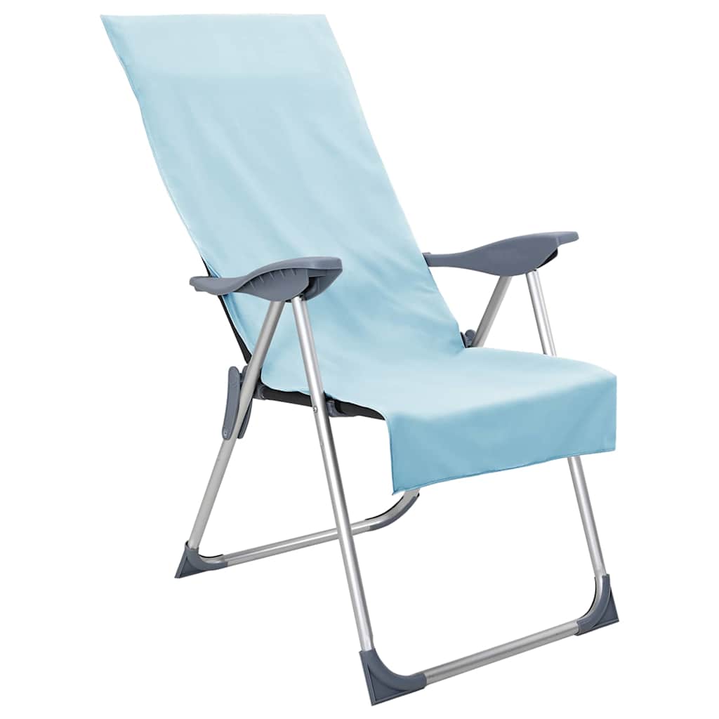 vidaXL Serviettes de chaise d'extérieur 2 pcs Vert 130 x 60 cm - Image 3