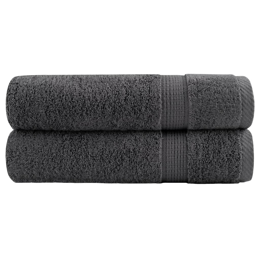 vidaXL Serviettes de bain de qualité supérieure SOLUND 2 pcs