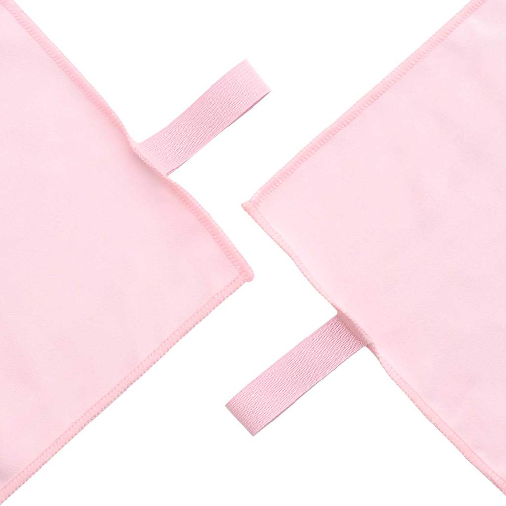 vidaXL Set de serviettes de sport 2 pcs Rose tissu - Image 5