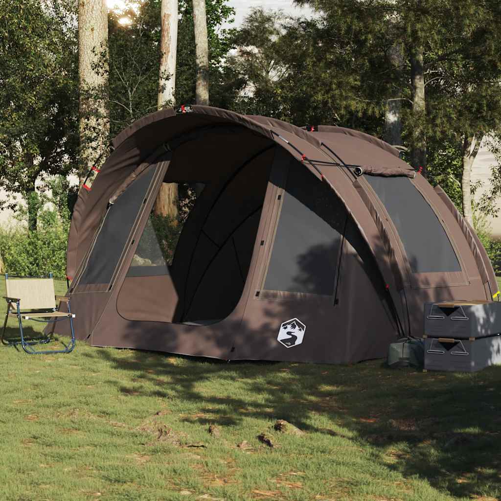 vidaXL Tente de pêche 2 personnes marron imperméable - Image 3