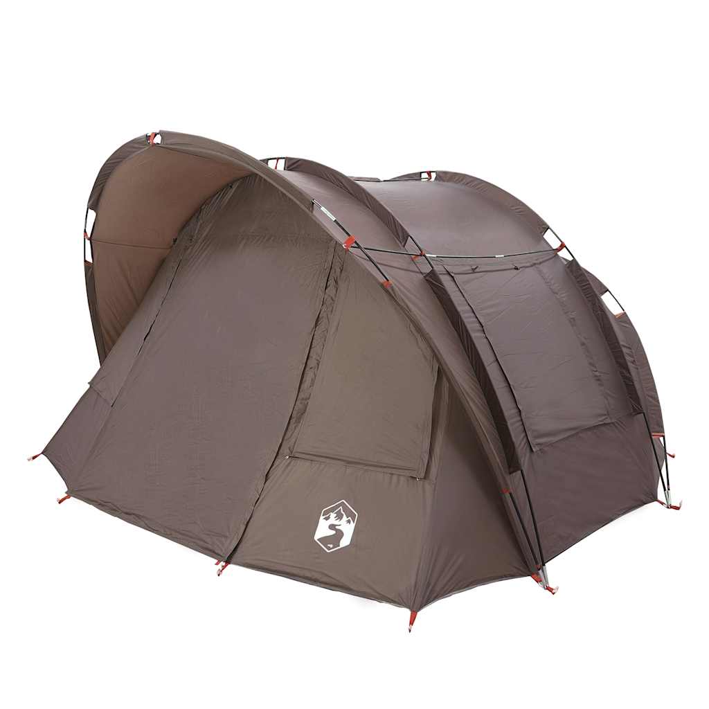 vidaXL Tente de pêche 2 personnes marron imperméable - Image 5