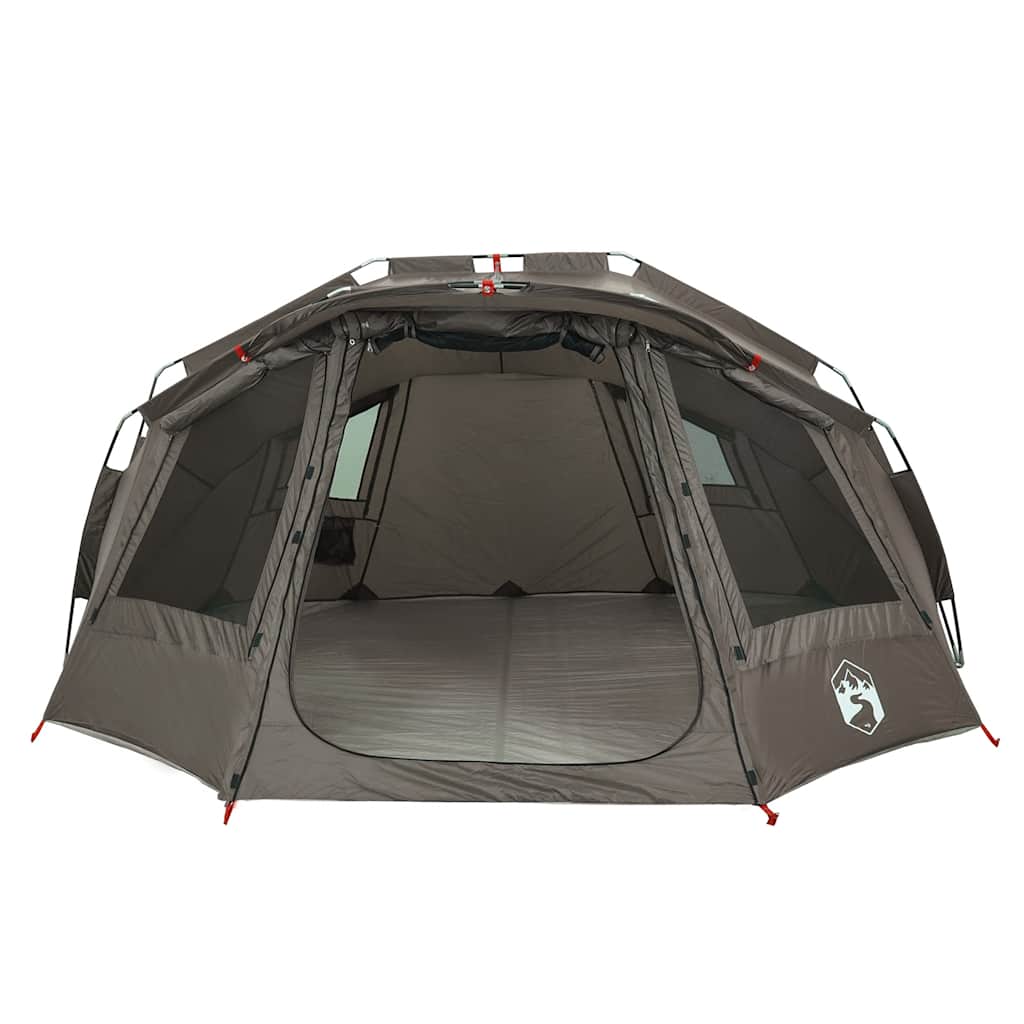 vidaXL Tente de pêche 5 personnes gris imperméable - Image 6
