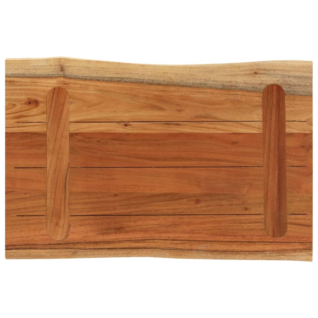 vidaXL Tablero de mesa rectangular borde natural acacia 50x40x3,8 cm - Image 5