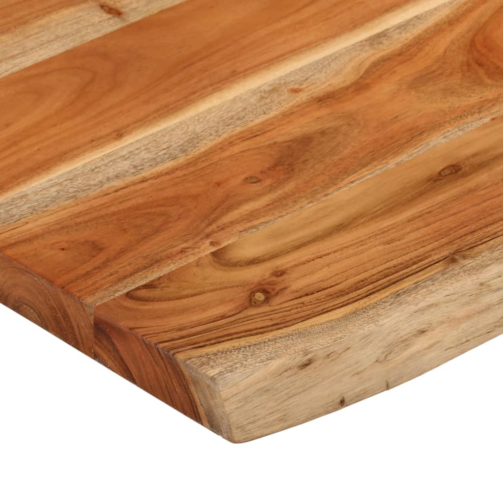 vidaXL Tablero de mesa rectangular borde natural acacia 80x60x3,8 cm - Image 6