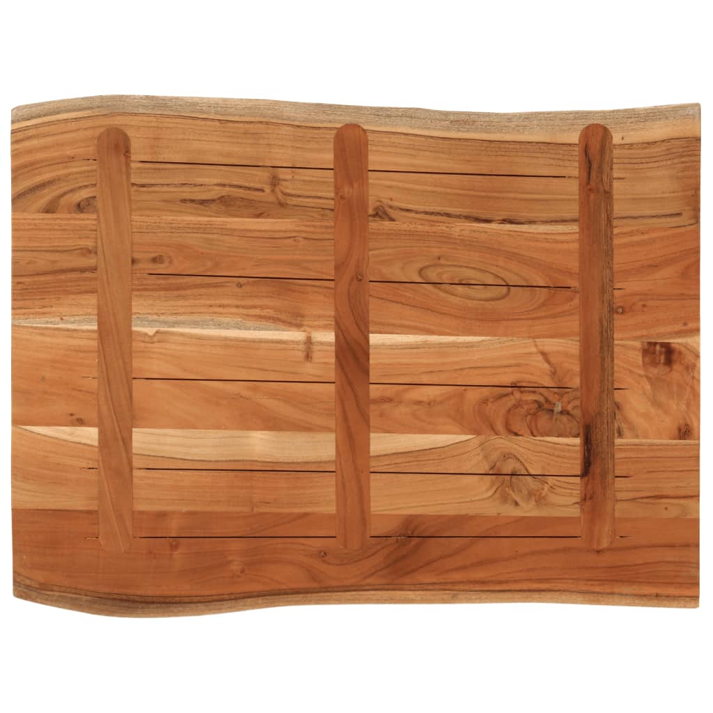 vidaXL Tablero de mesa rectangular borde natural acacia 90x60x2,5 cm - Image 5