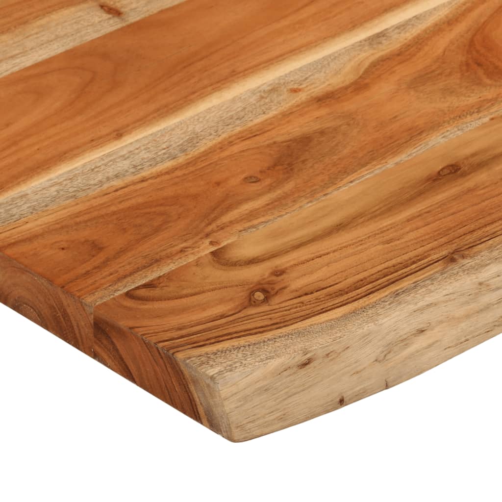 vidaXL Tablero de mesa rectangular borde natural acacia 90x60x2,5 cm - Image 6