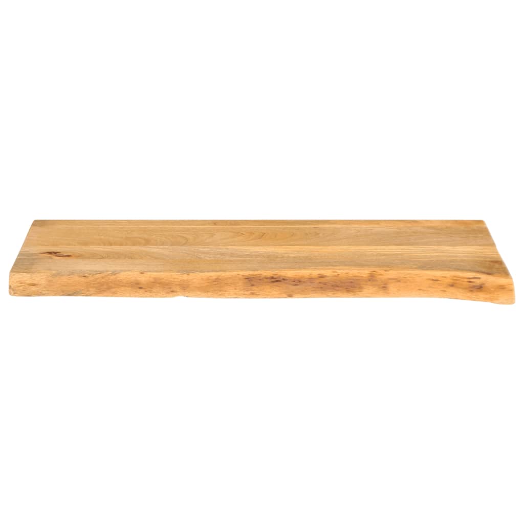 vidaXL Tablero de mesa borde natural madera maciza mango 80x40x2,5 cm - Image 3