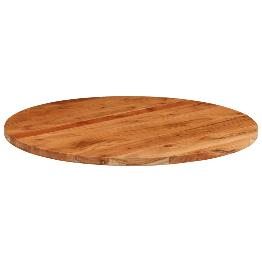 vidaXL Tablero de mesa redondo madera maciza de acacia Ø70x2,5 cm - Image 3