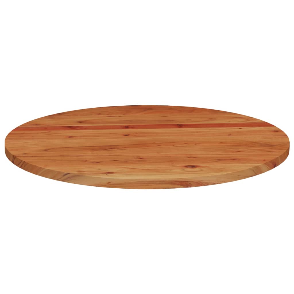 vidaXL Tablero de mesa redondo madera maciza de acacia Ø70x2,5 cm - Image 4