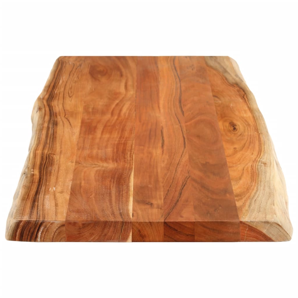 vidaXL Tablero de mesa rectangular borde natural acacia 140x60x2,5 cm - Image 4
